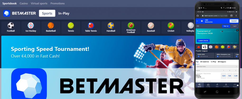 Betmaster website with such an iPhone or Android